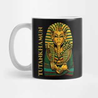 Drawing of the death mask of Tutankhamun Mug